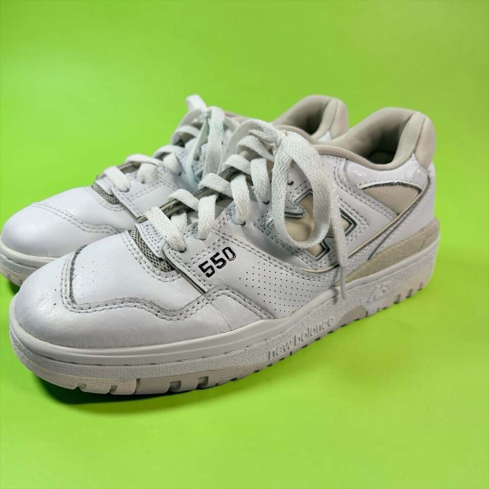 New Balance 550 White Low Top Lace-Up Sneakers